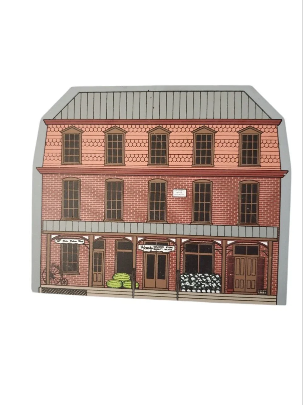 Hometowne Collectibles Cape Hatteras Lighthouse And Hank's Market Tulluis 1995